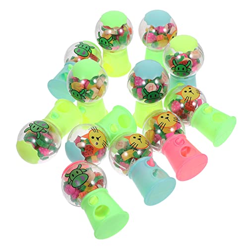 BESPORTBLE 12Stücke Radiergummi Spendermaschine Kreative Radiergummis Bunten Farben Als Mitgebsel Für Kindergeburtstage Und Schulgeschenke Spaßige Radiergummibehälter von BESPORTBLE