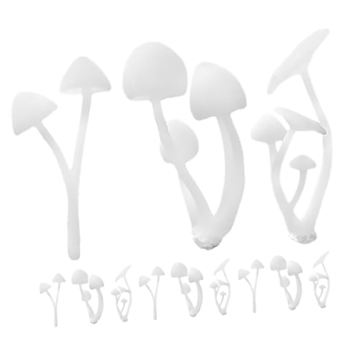 BESPORTBLE 12Stücke Teiliges Pilzfiguren Für Mikrolandschaften Epoxidharz DIY Zubehör Winzige Künstliche Deko Pilze Für Kreative Garten Und Schmuckgestaltungen von BESPORTBLE