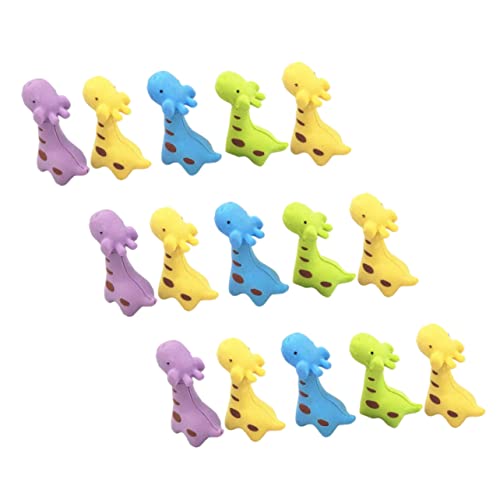 BESPORTBLE 15 Stück Abnehmbare Mini Radiergummis Tierform Bunte Lustige Radierer für Schule und Bastelprojekte Zufällige Farben und Zufällige Farbe Zufällige Farbe von BESPORTBLE