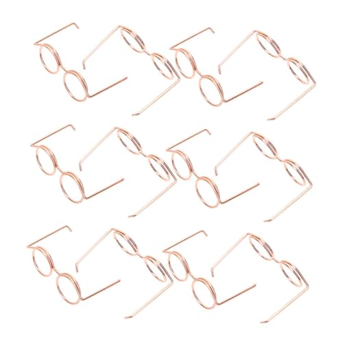 BESPORTBLE 15 Stück Mini Puppenbrille Teiliges Metallische Rosegoldene Brillen für Puppen Kostümzubehör für Rollenspiele und Fotografie Kreative Accessoires für Puppenoutfits BESPORTBLE 15 Stück Mini Puppenbrille Teiliges Metallische Rosegoldene Brillen für Puppen Kostümzubehör für Rollenspiele und Fotografie Kreative Accessoires für Puppenoutfits von BESPORTBLE