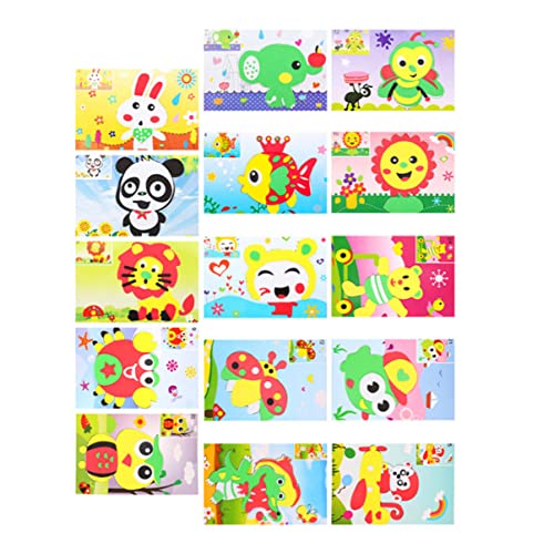BESPORTBLE 15Stücke Teiliges Eva Aufkleber für Selbstklebende Cartoon Sticker für Kreative DIY Bastelprojekte Sicher und Langlebig Kleinkinder und Vorschule von BESPORTBLE
