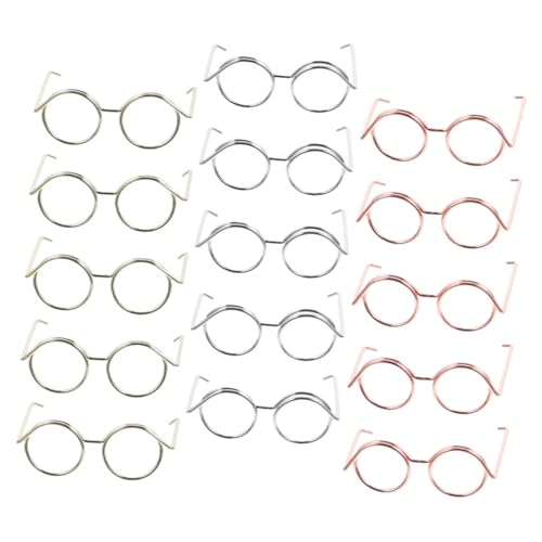 BESPORTBLE 15Stücke Teiliges Puppenbrillen Metallrahmen Für Puppen Brillen Ohne Gläser Roségold Und Kreatives Zubehör Für Puppenmode Und Bastelideen BESPORTBLE 15Stücke Teiliges Puppenbrillen Metallrahmen Für Puppen Brillen Ohne Gläser Roségold Und Kreatives Zubehör Für Puppenmode Und Bastelideen von BESPORTBLE