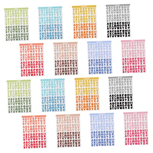 BESPORTBLE 16Blätter Farbenfrohe Buchstabenaufkleber Selbstklebende Alphabet Sticker für DIY Projekte für Partys Bastelarbeiten und Kreative Dekorationen BESPORTBLE 16Blätter Farbenfrohe Buchstabenaufkleber Selbstklebende Alphabet Sticker für DIY Projekte für Partys Bastelarbeiten und Kreative Dekorationen von BESPORTBLE