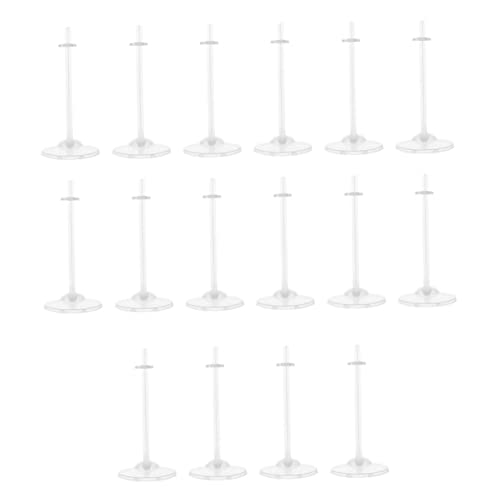BESPORTBLE 16Stücke Teiliges Puppenständer Transparente Klammern für Puppenhalter Stabiler Halt und Elegantes Design für Kreative Displays Kompatibel mit Verschiedenen Puppengrößen von BESPORTBLE