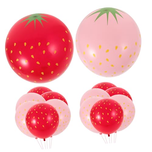 BESPORTBLE 18Stücke Teiliges Erdbeer Luftballon für Sommerfeiern Süße Partydekorationen für Kindergeburtstag Brautdusche und Muttertag Trendiges Erdbeerdesign für Mädchen und Jungen BESPORTBLE 18Stücke Teiliges Erdbeer Luftballon für Sommerfeiern Süße Partydekorationen für Kindergeburtstag Brautdusche und Muttertag Trendiges Erdbeerdesign für Mädchen und Jungen von BESPORTBLE