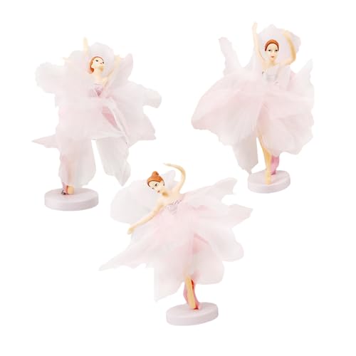 BESPORTBLE 1Satz Ballerina Kuchendekoration Set Elegante Ballerina Figuren Mit Pinken Tüllblüten Kreative Tortendeko Für Geburtstagsfeiern Hochzeiten Und Besondere Anlässe von BESPORTBLE