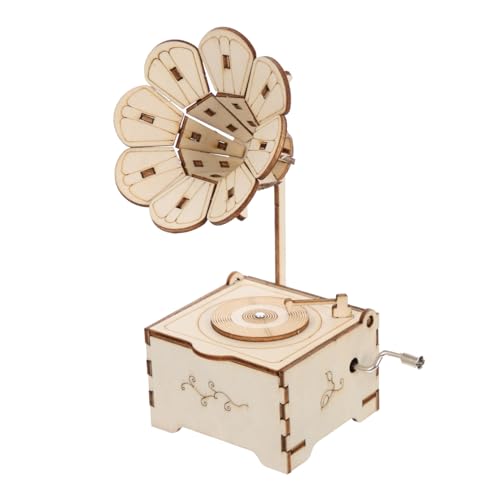 BESPORTBLE 1Satz DIY Holz Musikbox für Handgemachte Phonograph Spieluhr Materialien Kreatives Basteln und Zusammenbauen Holzgestaltung für Fantasievolles von BESPORTBLE
