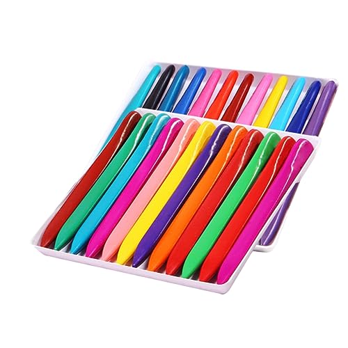 BESPORTBLE 1Satz Farben Wachsstifte für Waschbare Dreieckige Buntstifte Kreatives Briefpapier für Basteln Langlebiges und Farbintensives Design von BESPORTBLE
