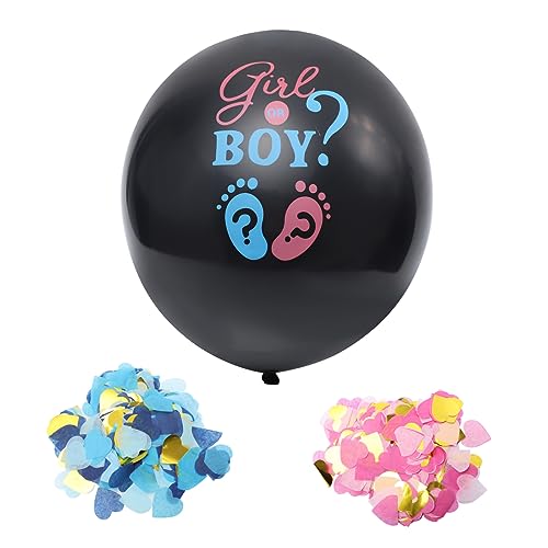 BESPORTBLE 1Satz Geschlecht Enthüllen Ballon Und Blaue Konfetti Ballons Für Jungen Oder Party Hochwertige Luftballons Für Geburtstagsdeko Und Babyfeiern von BESPORTBLE