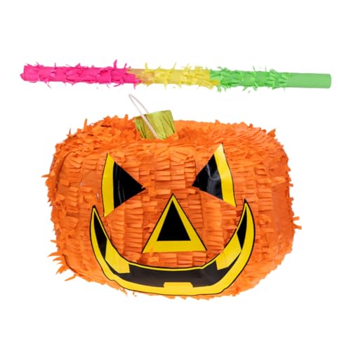 BESPORTBLE 1Satz Halloween Kürbis Piñata mit Schlagstock Lustige Partydekoration für Halloween Events für Kinderfeste und Überraschungsaktivitäten Gefüllt mit Süßigkeiten BESPORTBLE 1Satz Halloween Kürbis Piñata mit Schlagstock Lustige Partydekoration für Halloween Events für Kinderfeste und Überraschungsaktivitäten Gefüllt mit Süßigkeiten von BESPORTBLE