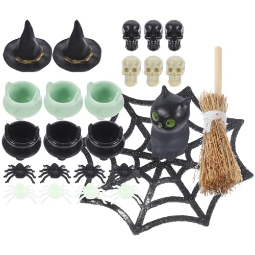 Besportble Halloween Dekorationsset - 25 Teile Miniaturfiguren FüR Puppenhaus Und Partys Inklusive Schwarze Katze Spinnen Und HexenhüTe Ideal FüR Kinderzimmer Deko Und Halloween Feiern puppenhaus zube Besportble Halloween Dekorationsset - 25 Teile Miniaturfiguren FüR Puppenhaus Und Partys Inklusive Schwarze Katze Spinnen Und HexenhüTe Ideal FüR Kinderzimmer Deko Und Halloween Feiern puppenhaus zube von BESPORTBLE