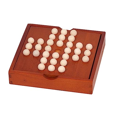 BESPORTBLE 1Satz Holzperlen Lustiges Brettspiel Für Hölzerne Schachspiel Mit Aufbewahrung Für Kreative Spieleabende von BESPORTBLE