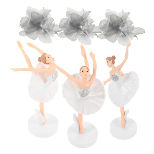 BESPORTBLE 1Satz Kuchendekoration Set Elegante Ballerina Tortenfiguren Mit Weißen Ballerina Und Grauen Tüllblüten Für Kreative Kuchendekoration Bei Hochzeiten Und Partys BESPORTBLE 1Satz Kuchendekoration Set Elegante Ballerina Tortenfiguren Mit Weißen Ballerina Und Grauen Tüllblüten Für Kreative Kuchendekoration Bei Hochzeiten Und Partys von BESPORTBLE