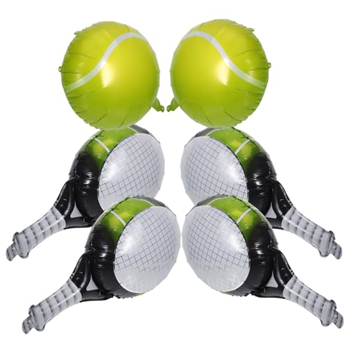 BESPORTBLE 1Satz Luftballons Aluminiumfolie Dekorationsballons Für Tennis Party Tennisbälle Pastellfarben Grüne Tennisschläger BESPORTBLE 1Satz Luftballons Aluminiumfolie Dekorationsballons Für Tennis Party Tennisbälle Pastellfarben Grüne Tennisschläger von BESPORTBLE