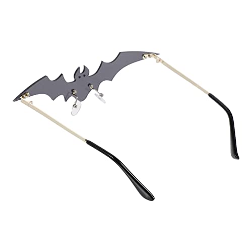 BESPORTBLE 1Stück Randlose Fledermaus Sonnenbrillen Für Partys Stilvolle Modebrillen Mit Lustigem Design Für Kreative Veranstaltungen Festliche Anlässe Hochwertige Langlebige von BESPORTBLE