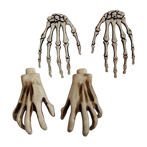 BESPORTBLE 2 Paare Halloween Skelett Hände aus Robustem Realistische Zombie Arme für Dekoration Wetterfest für Spukhaus und Halloween Tischdekoration BESPORTBLE 2 Paare Halloween Skelett Hände aus Robustem Realistische Zombie Arme für Dekoration Wetterfest für Spukhaus und Halloween Tischdekoration von BESPORTBLE