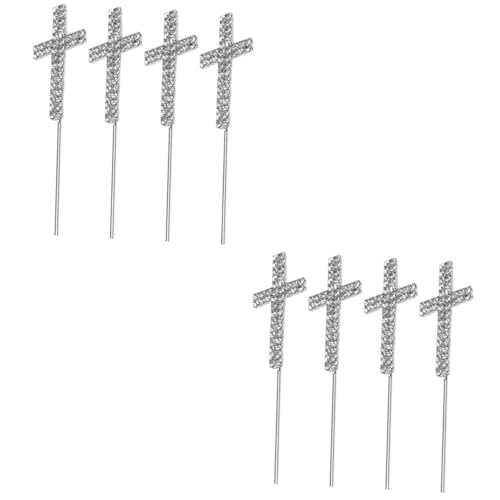 BESPORTBLE 2 Sätze Cake Toppers Kreuzform Kristall Kreuz Design Tortenaufleger Für Kommunion Konfirmation Deko Kuchen Deko Für 4 Stück * 2 BESPORTBLE 2 Sätze Cake Toppers Kreuzform Kristall Kreuz Design Tortenaufleger Für Kommunion Konfirmation Deko Kuchen Deko Für 4 Stück * 2 von BESPORTBLE