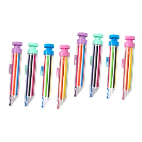 BESPORTBLE 2 Sätze Rotierende Wachsmalstifte Für Ergonomisches Design Tragbare Druckstifte Farben Für Zuhause Und Schule 4 Stücke * 2 von BESPORTBLE