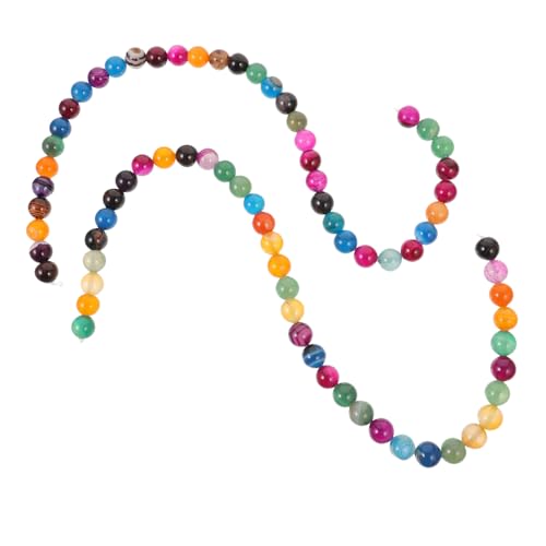BESPORTBLE 2 Saiten Natürliche Rondelle Edelstein Perlen Stränge Schmuck Spacer Perlen für DIY Armbänder und Schmuckherstellung Langlebige Bastelperlen aus Naturstein Bunt von BESPORTBLE