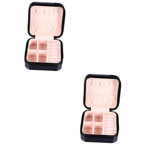 BESPORTBLE 2 Stck. Aufbewahrungsbox für Schmuck hochwertiges Schmuckkästchen reise schmuckschatulle kleine Behälter Praktischer Schmuck Organizer Aufbewahrungsbox für Ringe Leder Schwarz BESPORTBLE 2 Stck. Aufbewahrungsbox für Schmuck hochwertiges Schmuckkästchen reise schmuckschatulle kleine Behälter Praktischer Schmuck Organizer Aufbewahrungsbox für Ringe Leder Schwarz von BESPORTBLE