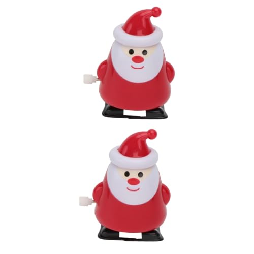 BESPORTBLE 2 Stück Aufziehspielzeug Weihnachtsmann für Batteriefrei Lustiges Lernspielzeug Sicher und Handlich als und Mitgebsel zu Nikolaus und Weihnachten von BESPORTBLE