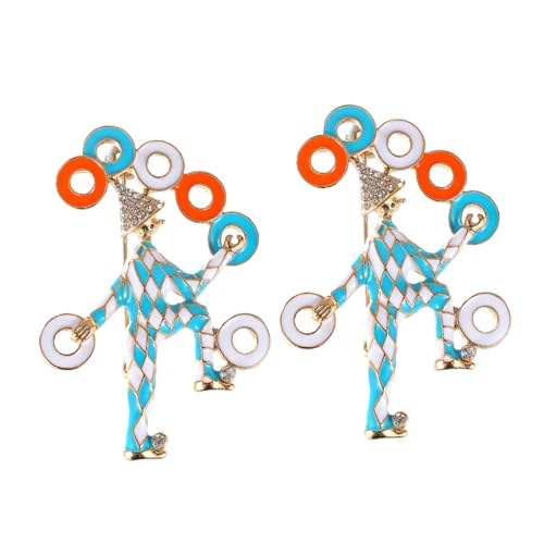 BESPORTBLE 2 Stück Bunte Clown Anstecker Farbenfrohe Zirkus Clown Broschen Modische Handtaschen Dekoration für Kleidung Rucksäcke und Hüte Langlebiges Material Vielseitig für Alltag und BESPORTBLE 2 Stück Bunte Clown Anstecker Farbenfrohe Zirkus Clown Broschen Modische Handtaschen Dekoration für Kleidung Rucksäcke und Hüte Langlebiges Material Vielseitig für Alltag und von BESPORTBLE