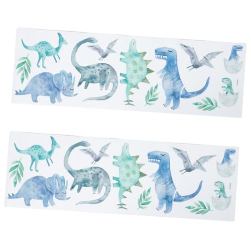 BESPORTBLE 2 Stück Dinosaurier Wandaufkleber PVC Selbstklebend für Jungenzimmer Lustige Deko für Babyzimmer mit Naturmotiv Einfach Anzubringen BESPORTBLE 2 Stück Dinosaurier Wandaufkleber PVC Selbstklebend für Jungenzimmer Lustige Deko für Babyzimmer mit Naturmotiv Einfach Anzubringen von BESPORTBLE
