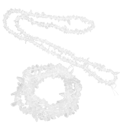 BESPORTBLE 2 Stück Kristallkettenarmband Bastelperlen selber machen Porzellanperlen farbige Steinperlen Weiß BESPORTBLE 2 Stück Kristallkettenarmband Bastelperlen selber machen Porzellanperlen farbige Steinperlen Weiß von BESPORTBLE