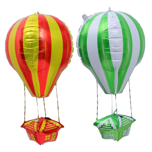BESPORTBLE 2 Stück Teiliges Aluminiumfolie Ballon in Heißluftballonform Metallic Farbig Langlebig Luftdicht Partydekoration für Kindergeburtstag und Festliche Anlässe Zufällige Farbe BESPORTBLE 2 Stück Teiliges Aluminiumfolie Ballon in Heißluftballonform Metallic Farbig Langlebig Luftdicht Partydekoration für Kindergeburtstag und Festliche Anlässe Zufällige Farbe von BESPORTBLE