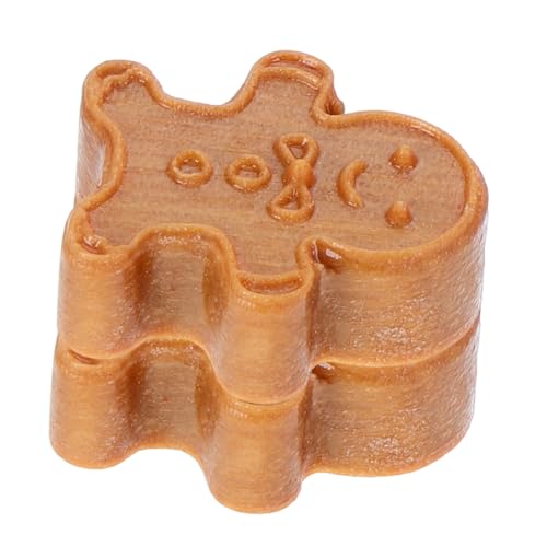 BESPORTBLE 2 Stück Teiliges Holz Lebkuchenmann Deko Handgefertigte Miniatur Weihnachtsornamente für DIY Basteln und Tischdekoration Langlebige Holzfiguren für Festliche Szenen und von BESPORTBLE