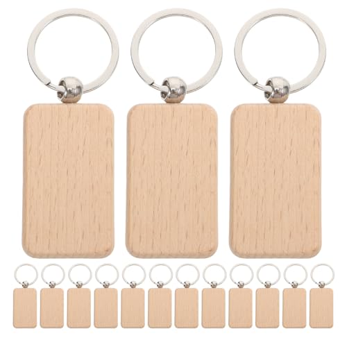 BESPORTBLE 20 Stück Holz-Schlüsselanhänger-Rohlinge: Rechteckige Holz-Schlüsselanhänger-Rohlinge, unbehandelter -Schlüsselring, für DIY-Geschenke, Basteln, Beige BESPORTBLE 20 Stück Holz-Schlüsselanhänger-Rohlinge: Rechteckige Holz-Schlüsselanhänger-Rohlinge, unbehandelter -Schlüsselring, für DIY-Geschenke, Basteln, Beige von BESPORTBLE
