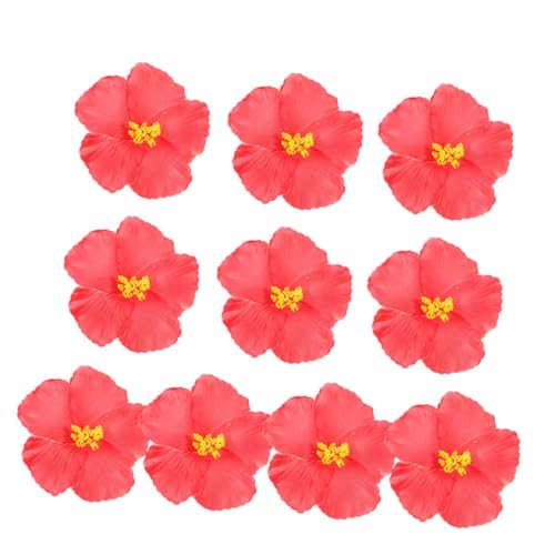 BESPORTBLE 20 Stück Kunst Hibiskusblüten für Hawaii Partys Falsche Blumen für Kuchenverzierung und Dekoration Vielseitige Lebendige und Realistische Deko für Feiern und Veranstaltungen von BESPORTBLE