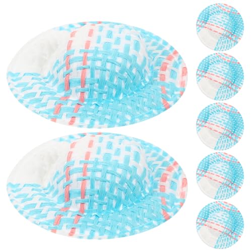 BESPORTBLE 20 Stück Mini Imitation Strohhüte Gewebte Puppenhüte für DIY Bastelprojekte Farben für Puppenhaus Dekoration Fotorequisiten Geeignet von BESPORTBLE