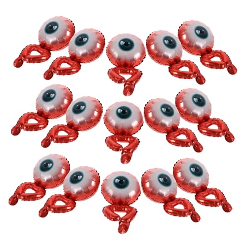 BESPORTBLE 20 Stück Teiliges Halloween Armband Ballon Aufblasbare Aluminiumfolie Augenballon Handgelenk Bänder Leichte Partydeko für Halloween Festivals und Feierlichkeiten von BESPORTBLE