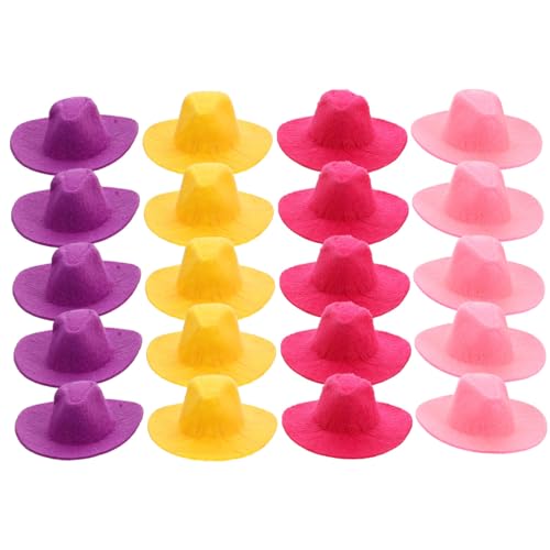 BESPORTBLE 20 Stück Teiliges Mini Cowboy Hüte Bunte Miniatur Puppenhüte aus Vielseitig für Puppenhaus Dekoration DIY Bastelprojekte und Partyaccessoires Stabil Verarbeitet Festlicher Stil BESPORTBLE 20 Stück Teiliges Mini Cowboy Hüte Bunte Miniatur Puppenhüte aus Vielseitig für Puppenhaus Dekoration DIY Bastelprojekte und Partyaccessoires Stabil Verarbeitet Festlicher Stil von BESPORTBLE