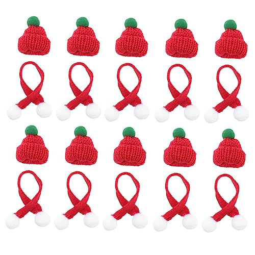 BESPORTBLE 20 Stück Teiliges Mini Weihnachtsmützen und Schals aus Gestricktem Garn DIY Bastelset für Puppenhaus Flaschen und Telefonhüllen Dekoration Rot Grün Langlebig und Festlich BESPORTBLE 20 Stück Teiliges Mini Weihnachtsmützen und Schals aus Gestricktem Garn DIY Bastelset für Puppenhaus Flaschen und Telefonhüllen Dekoration Rot Grün Langlebig und Festlich von BESPORTBLE