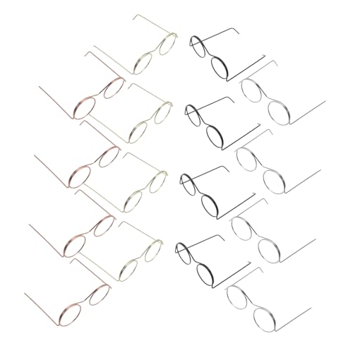 BESPORTBLE 20 Stück Teiliges Miniatur Runde Metall Brillengestelle für Puppen Leichte DIY Deko Brillen Gold Silber Roségold Schwarz Realistisch und Stabil für Puppenhaus und Bastelprojekte BESPORTBLE 20 Stück Teiliges Miniatur Runde Metall Brillengestelle für Puppen Leichte DIY Deko Brillen Gold Silber Roségold Schwarz Realistisch und Stabil für Puppenhaus und Bastelprojekte von BESPORTBLE