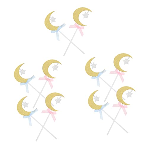 BESPORTBLE 20 Stücke Backen Dekoration Einsatz Mond Kuchen Topper Kuchen Papier BESPORTBLE 20 Stücke Backen Dekoration Einsatz Mond Kuchen Topper Kuchen Papier von BESPORTBLE