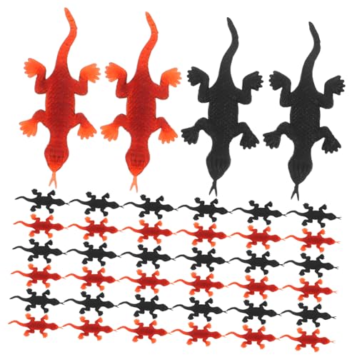 BESPORTBLE 200 Stück Echsen Realistische Reptilien Figuren aus PVC Bunte Kleine Tiermodelle für Kindergeburtstag Halloween Party Mitgebsel Lernspielzeug zur Tiererkennung Farben von BESPORTBLE