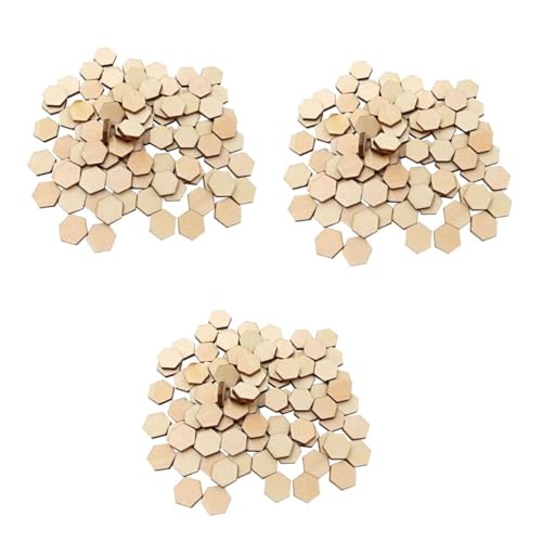 BESPORTBLE 200 Stück Holz-Sechseck Ausstechformen Aus Naturholz - 12 5 Mm Ideal Für DIY Bastelprojekte Mosaikfliesen Dekorationen Zu Hochzeit Geburtstag Und Weihnachten von BESPORTBLE