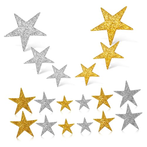 BESPORTBLE 200 Stück Weihnachtsstern Aufkleber Glitzernde Schaumstoffsterne Gold Silber Ästhetische Sticker für Weihnachtsdekoration und Bastelprojekte BESPORTBLE 200 Stück Weihnachtsstern Aufkleber Glitzernde Schaumstoffsterne Gold Silber Ästhetische Sticker für Weihnachtsdekoration und Bastelprojekte von BESPORTBLE