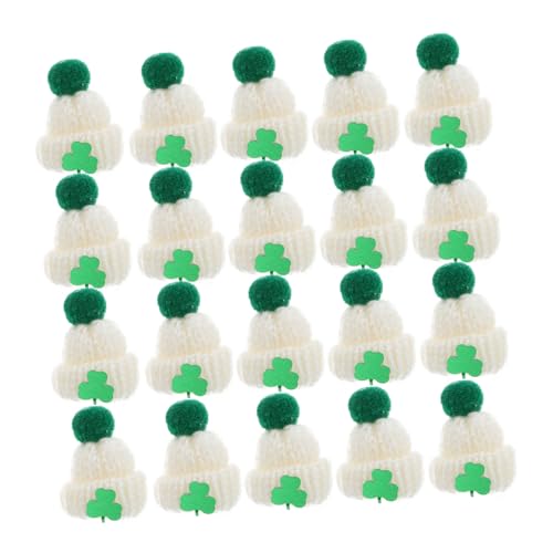 BESPORTBLE 20Stücke Mini Strickhüte für DIY Projekte Puppenhüte aus Wollgarn mit Grünem Ball und Dekoration für Puppenhaus Flaschen und Handwerksprojekte BESPORTBLE 20Stücke Mini Strickhüte für DIY Projekte Puppenhüte aus Wollgarn mit Grünem Ball und Dekoration für Puppenhaus Flaschen und Handwerksprojekte von BESPORTBLE