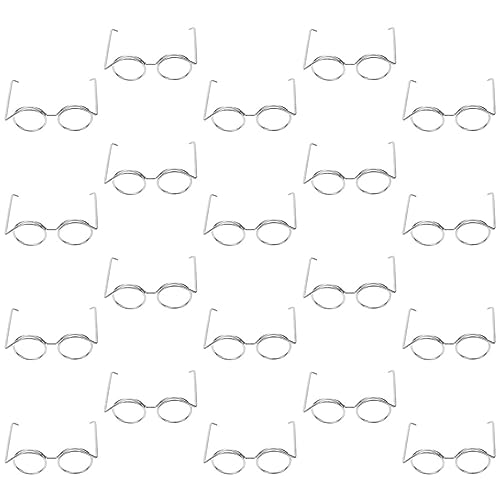 BESPORTBLE 20Stücke Puppenbrillen Teiliges Stylische Brille für Puppen Zubehör für Puppenhaus und DIY Projekte Fördert die Interaktion zwischen Eltern und Kindern Vielseitig von BESPORTBLE