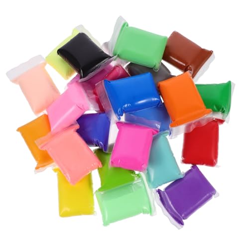 BESPORTBLE 24 Packungen Modelliermasse für Ultra Leichte Knete Farben für Kreative Bastelprojekte und DIY Kunsthandwerk für Kleine Tierfiguren und Mehr von BESPORTBLE