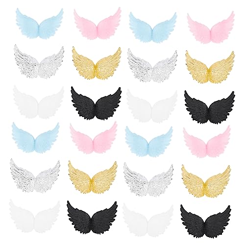 BESPORTBLE 24 Stück Bunte Engel Flügel Dekoration Kunststoff Flügel für DIY Kuchen Basteln Schmuck und Haarschmuck Zubehör für Partys und Veranstaltungen BESPORTBLE 24 Stück Bunte Engel Flügel Dekoration Kunststoff Flügel für DIY Kuchen Basteln Schmuck und Haarschmuck Zubehör für Partys und Veranstaltungen von BESPORTBLE