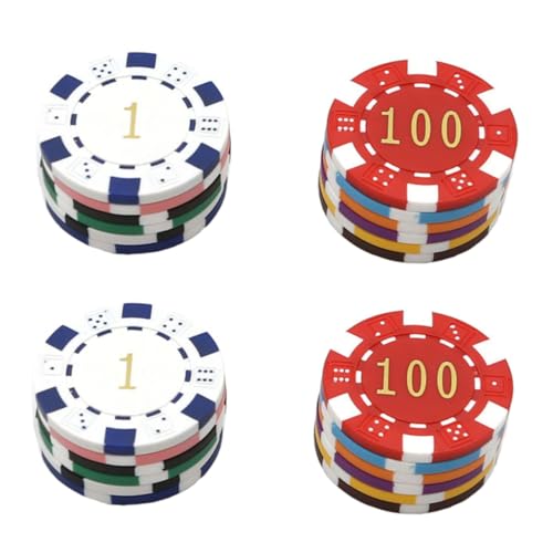 BESPORTBLE 24 Stück Lernmünzen für Kinder Spielmünzen Mahjong Marken Spielchips für Belohnungen und Lernspiele von BESPORTBLE
