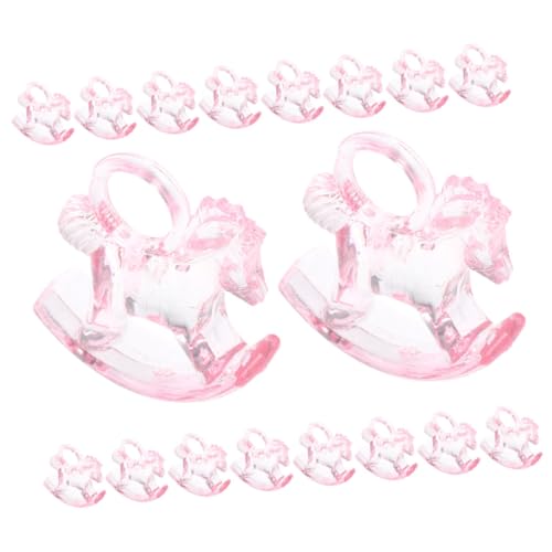 BESPORTBLE 24 Stück Teiliges Transparente Acryl Wackelpferdchen Stilvolle Shower Deko für Jungen und Mädchen Vielseitige Tischdekoration für Partys und von BESPORTBLE