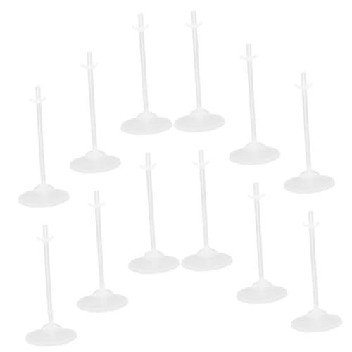BESPORTBLE 24Stücke Teiliges Puppenunterstützungsset Transparente Puppenständer für Optimale Figurenpräsentation Stabil und Langlebig für Puppenhausmöbel und Schaufensterpuppen von BESPORTBLE