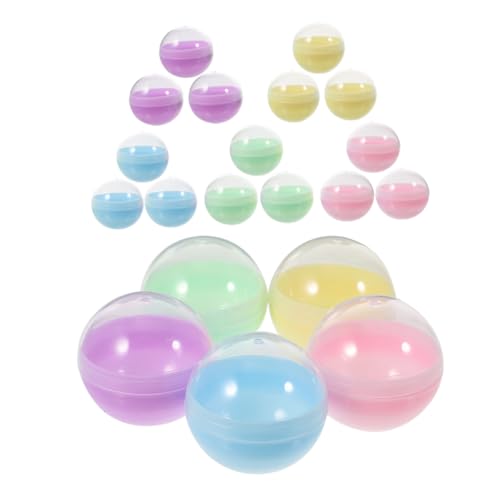 BESPORTBLE 25 Stück Teiliges Halbtransparente Runde Kapseln in Macaronfarben Kunststoffbehälter zum Befüllen mit Pp-kugeln Kompatibel Automaten für DIY Bastelprojekte und Partygeschenke BESPORTBLE 25 Stück Teiliges Halbtransparente Runde Kapseln in Macaronfarben Kunststoffbehälter zum Befüllen mit Pp-kugeln Kompatibel Automaten für DIY Bastelprojekte und Partygeschenke von BESPORTBLE