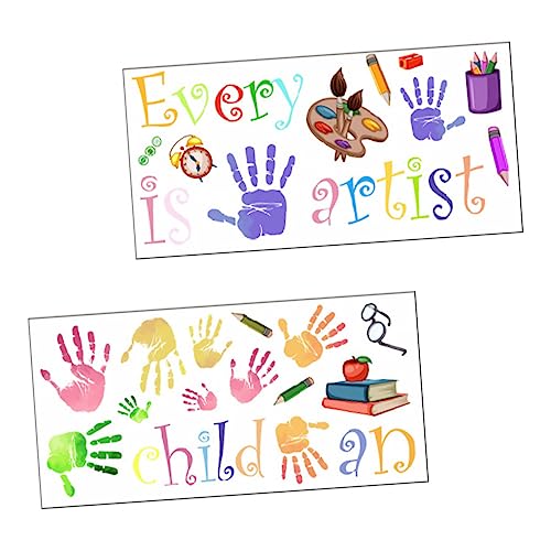 BESPORTBLE 2Blätter Wandaufkleber Kinderzimmer Abnehmbarer Wandtattoos für Dekoration im Klassenzimmer oder Spielzimmer Farbenfrohe Designs Rückstandsfrei Entfernbar BESPORTBLE 2Blätter Wandaufkleber Kinderzimmer Abnehmbarer Wandtattoos für Dekoration im Klassenzimmer oder Spielzimmer Farbenfrohe Designs Rückstandsfrei Entfernbar von BESPORTBLE
